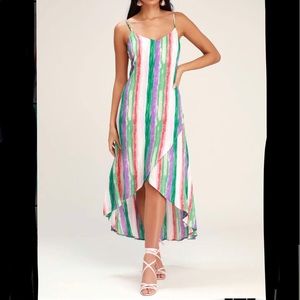 Lulu’s Stripe high-low dress